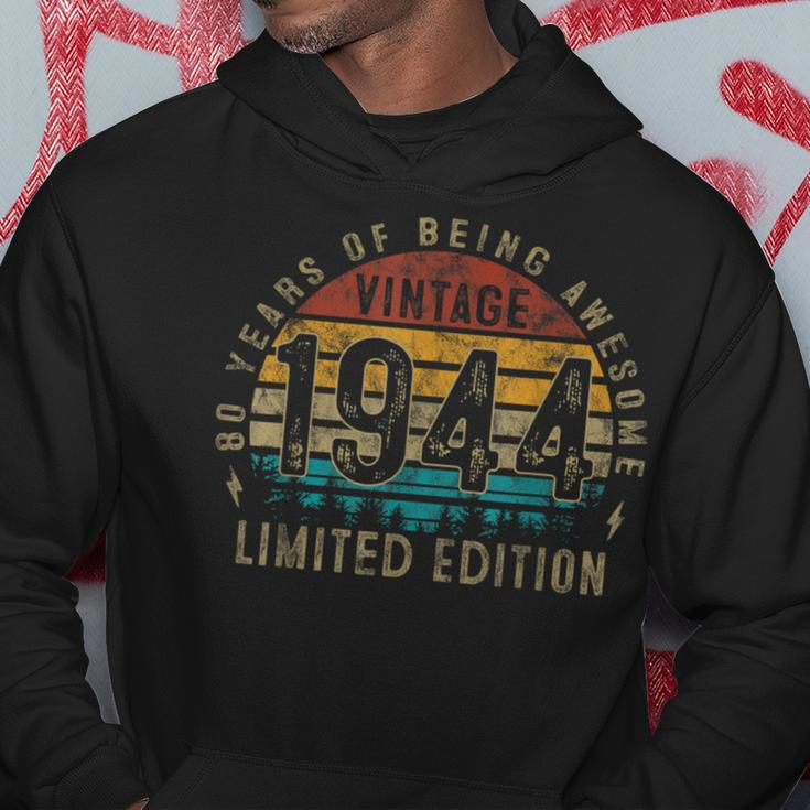 Vintage 1944 Limited Edition 80 Years Old 80Th Birthday Hoodie Personalized Gifts