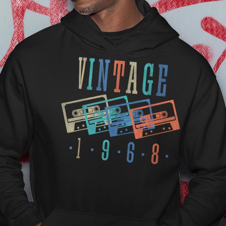 Vintage 1968 Cassette Tape 1968 Birthday 56 Year Old Hoodie Unique Gifts