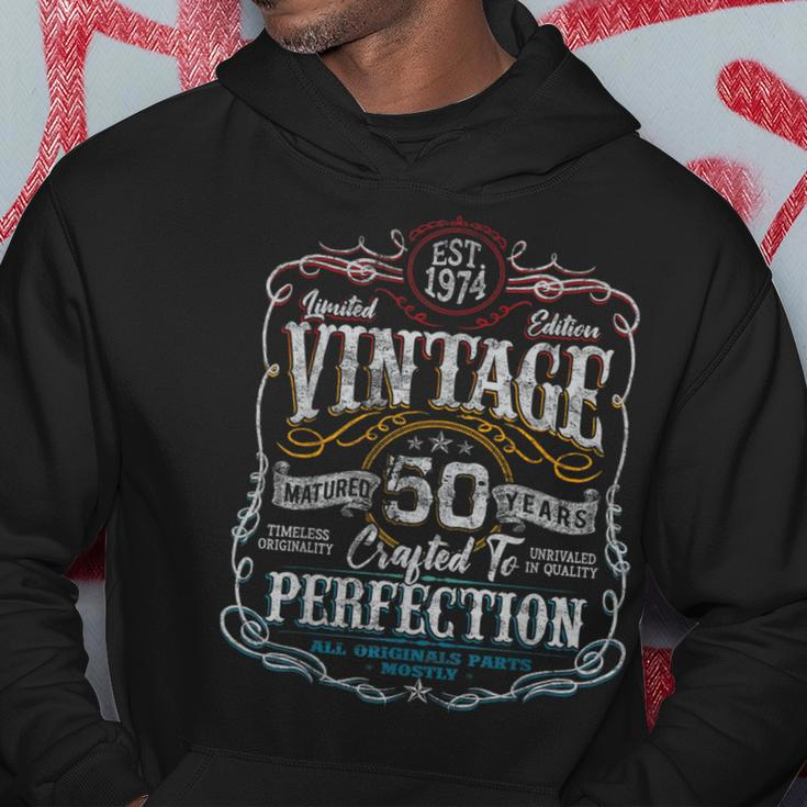 Vintage 1974 Limited Edition 50 Year Old 50Th Birthday Hoodie Unique Gifts