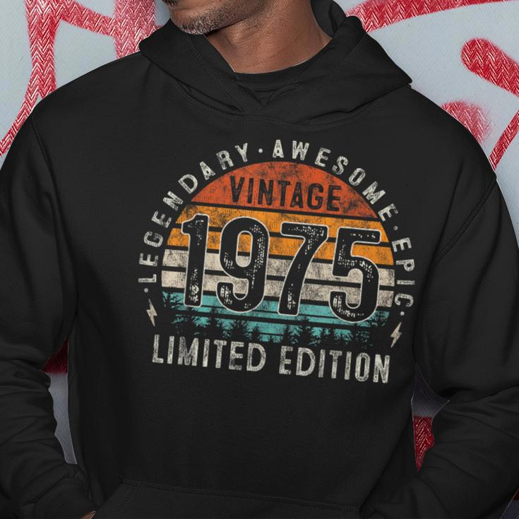 Vintage 1975 Limited Edition 49 Years Old 49Th Birthday Hoodie Personalized Gifts