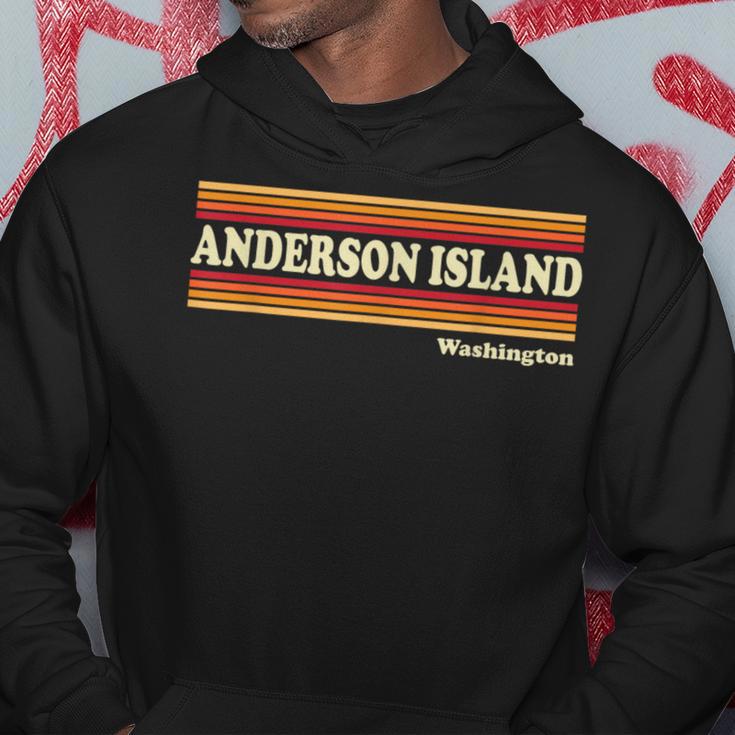 Vintage 1980S Graphic Style Anderson Island Washington Hoodie Unique Gifts