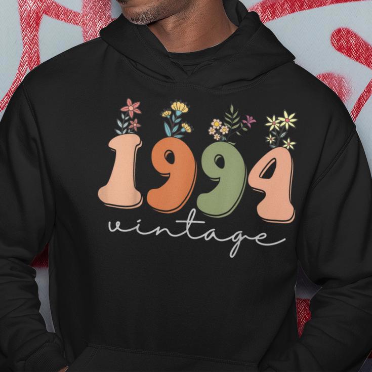 Vintage 1994 Wildblumen 29 Jahre Alt 29 Geburtstag Frauen Hoodie Lustige Geschenke