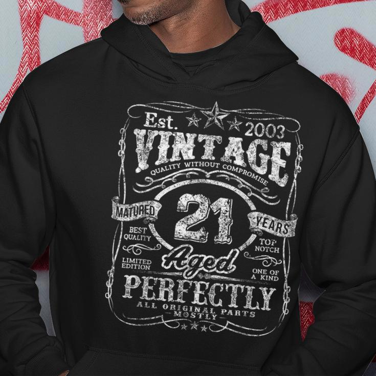 Vintage 2003 Limited Edition 21 Year Old 21St Birthday Hoodie Personalized Gifts