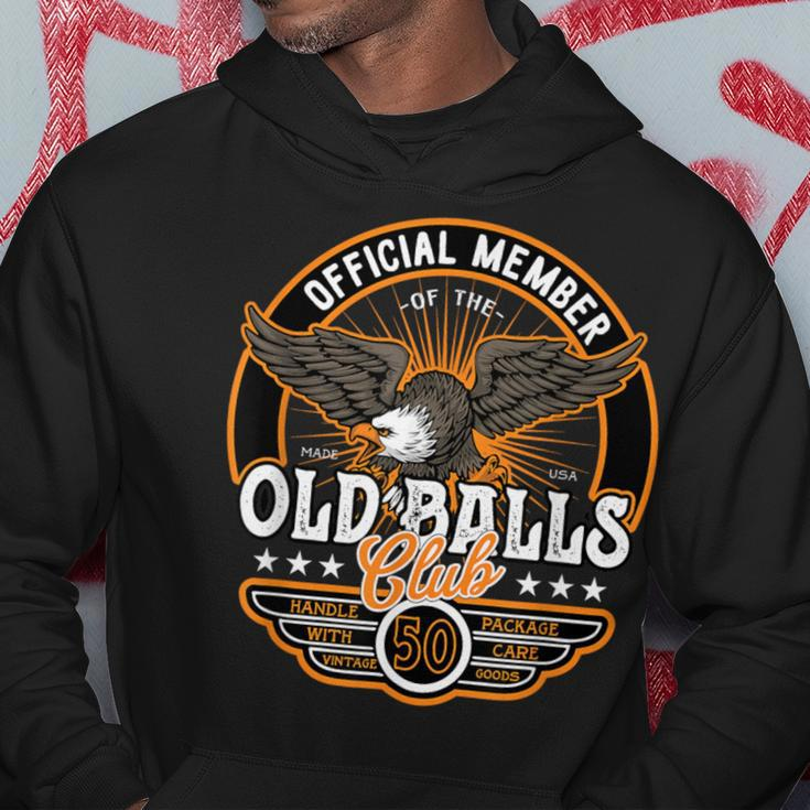 Vintage 50Th Birthday Old Balls Club 50 For Men's 50Th Hoodie Personalized Gifts