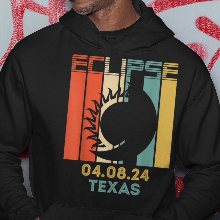 Vintage America Total Solar Eclipse 040824 Texas 2024 Hoodie Personalized Gifts