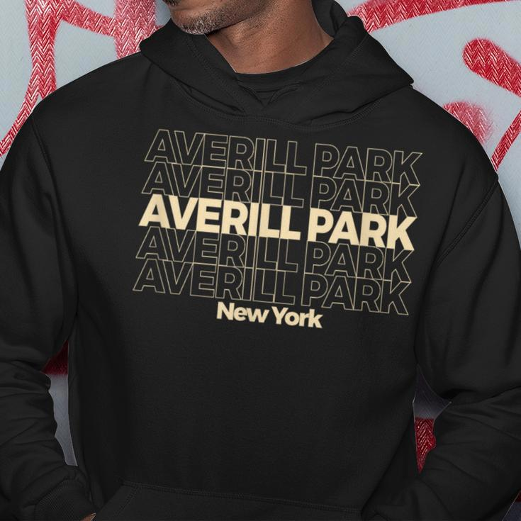Vintage Averill Park New York Repeating Text Hoodie Unique Gifts