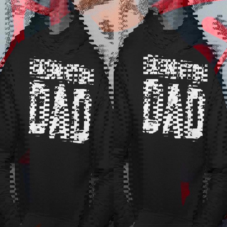 Vintage Badminton Dad Sport Family Father's Day Hoodie Personalized Gifts