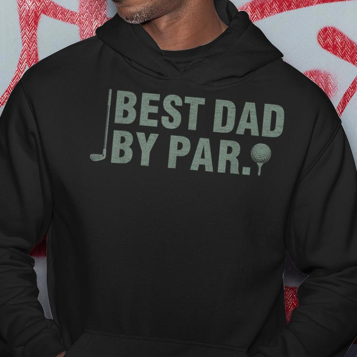 Vintage Best Dad By Par Father's Day Golfing Birthday Hoodie Personalized Gifts