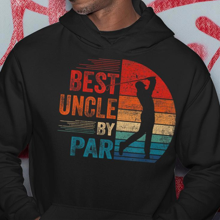 Vintage Best Uncle By Par Lover Golf Fathers Day For Golfer Hoodie Unique Gifts