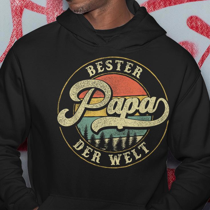 Vintage Bester Papa Der Welt Father's Day For Dad S Hoodie Lustige Geschenke