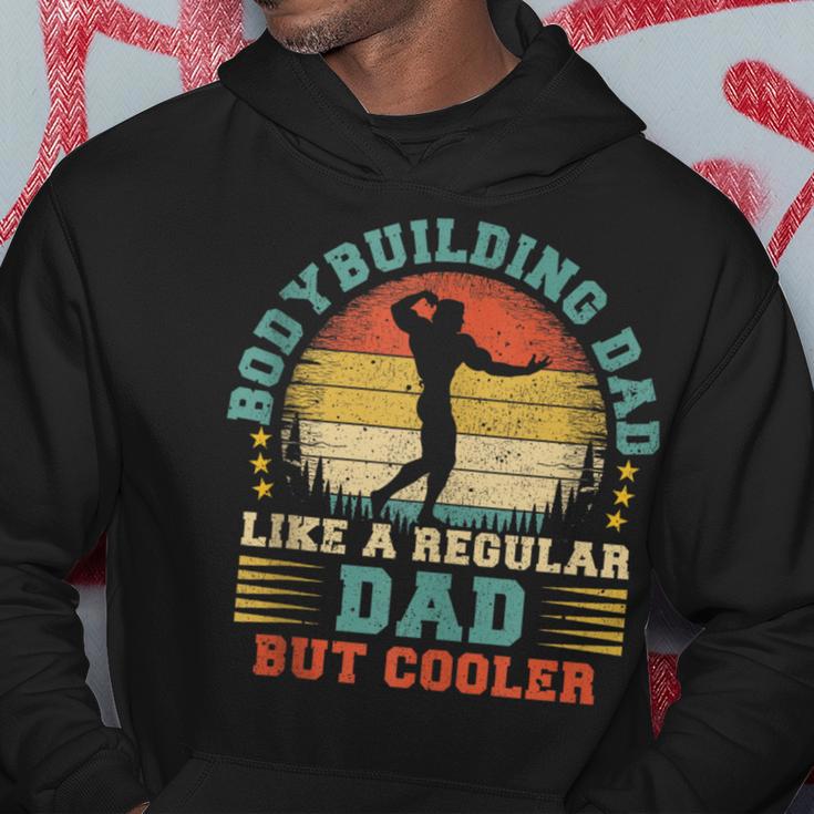 Vintage Bodybuilding Dad Like A Regular Dad Father's Day Hoodie Unique Gifts