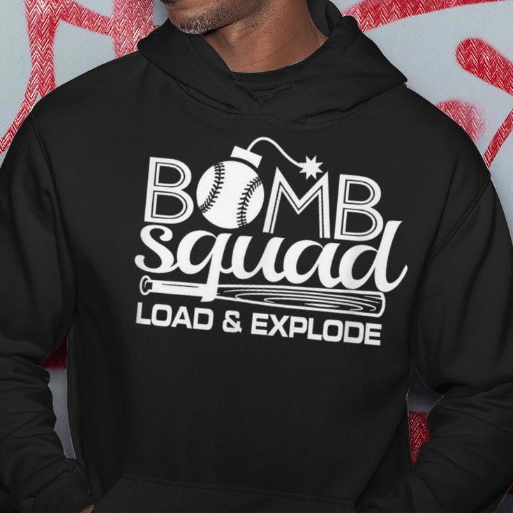 Vintage Bomb Squad Dinger Home Run Baseball Softball Hitting Hoodie Unique Gifts