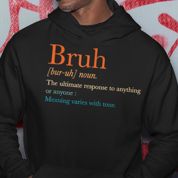 Vintage Bruh Definition Hilarious Saying Hoodie Unique Gifts