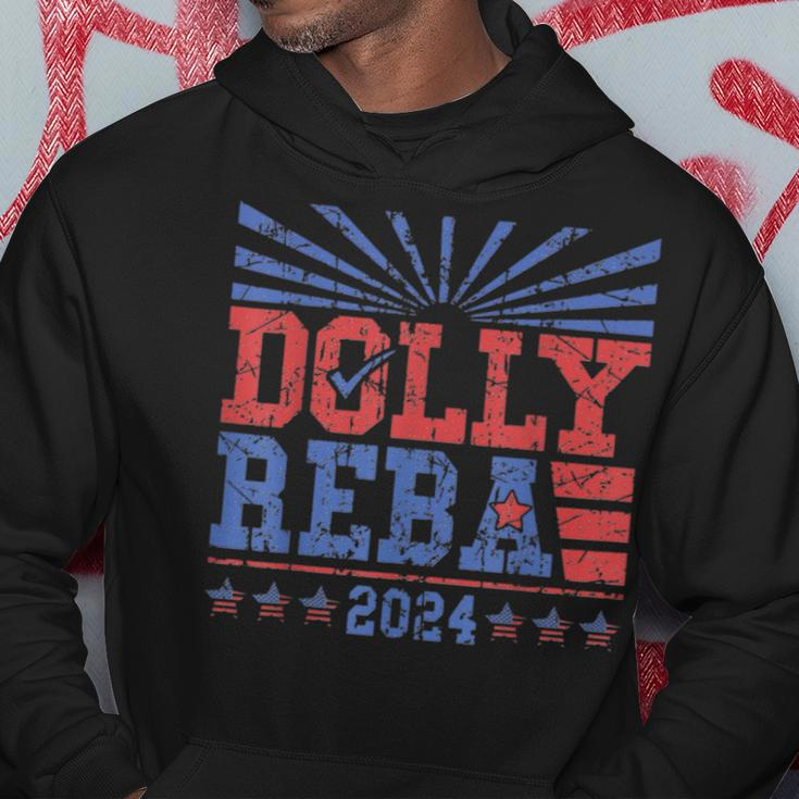 Vintage Dolly And Reba 2024 Make America Fancy Again Hoodie Personalized Gifts