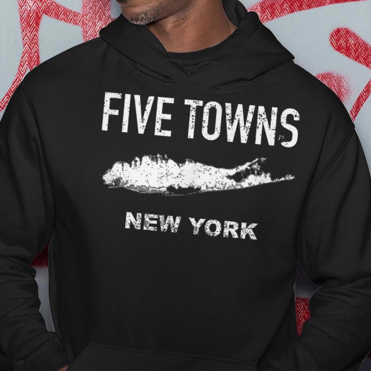 Vintage Five Towns Long Island New York Hoodie Unique Gifts