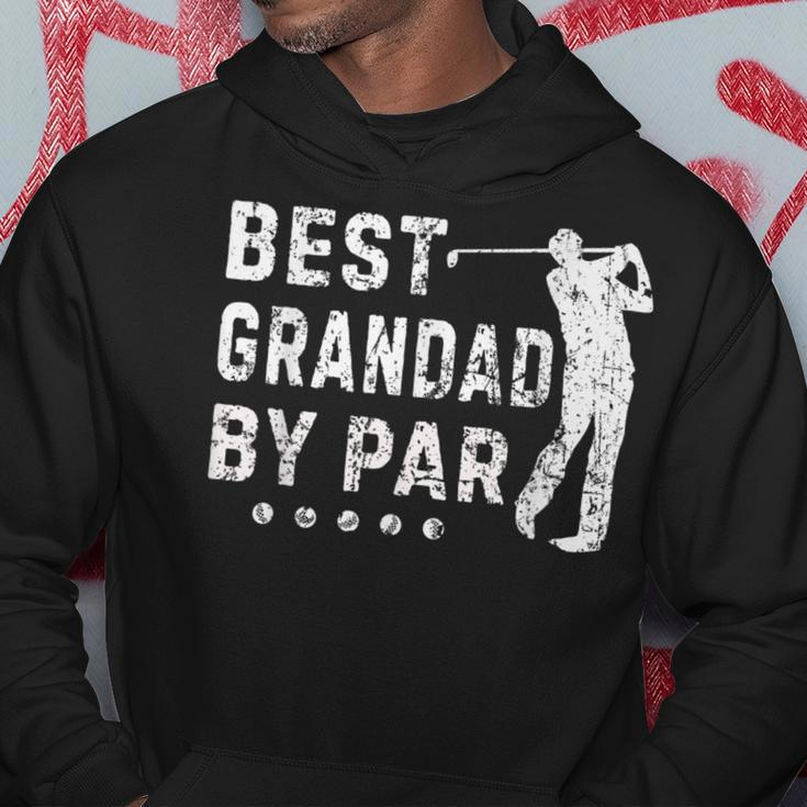 Vintage Golfing Best Grandad By Par Fathers Day Dad Papa Hoodie Unique Gifts
