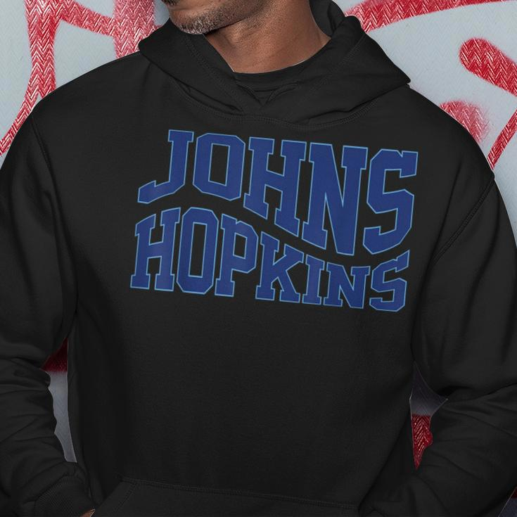 Vintage Johns C Hopkins Wave Text Name Hometown Hoodie Funny Gifts
