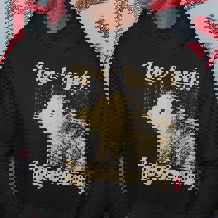 Vintage Live Laugh Lobotomy Lobotomies Retro Opossum Lovers Hoodie Personalized Gifts