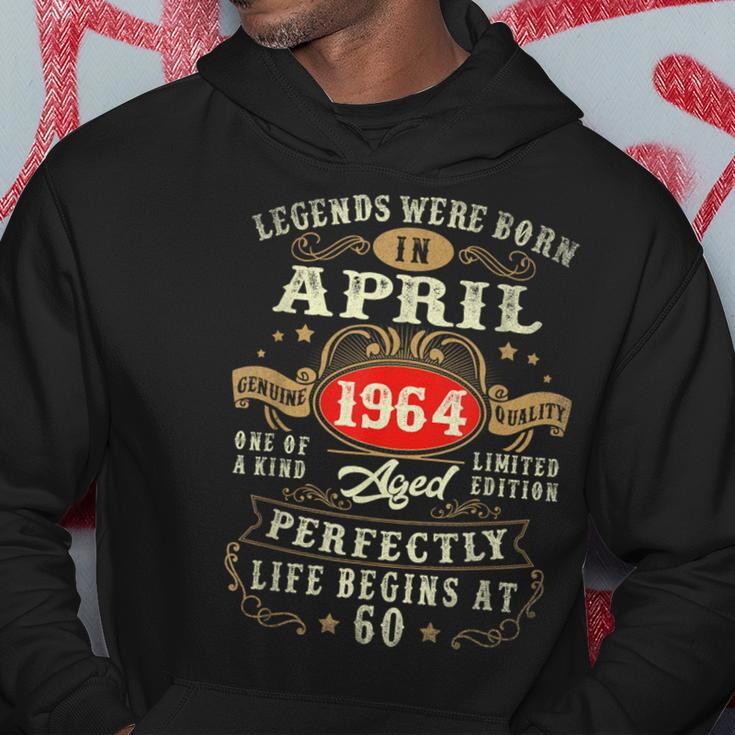 Vintage Made In April 1964 60Th Birthday 60 Year Old Hoodie Funny Gifts