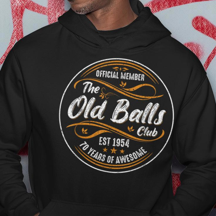 Vintage Old Balls Club 70 Years Old 70Th Birthday 1954 Hoodie Funny Gifts