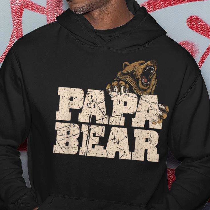 Vintage Papa Bär Familieatertag Papa Kapuzenpullover Lustige Geschenke