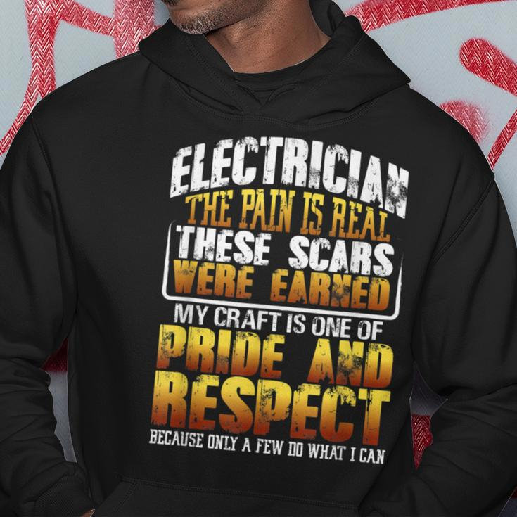 Vintage Pride Appreciation Electrician The Pain Is Real Hoodie Unique Gifts