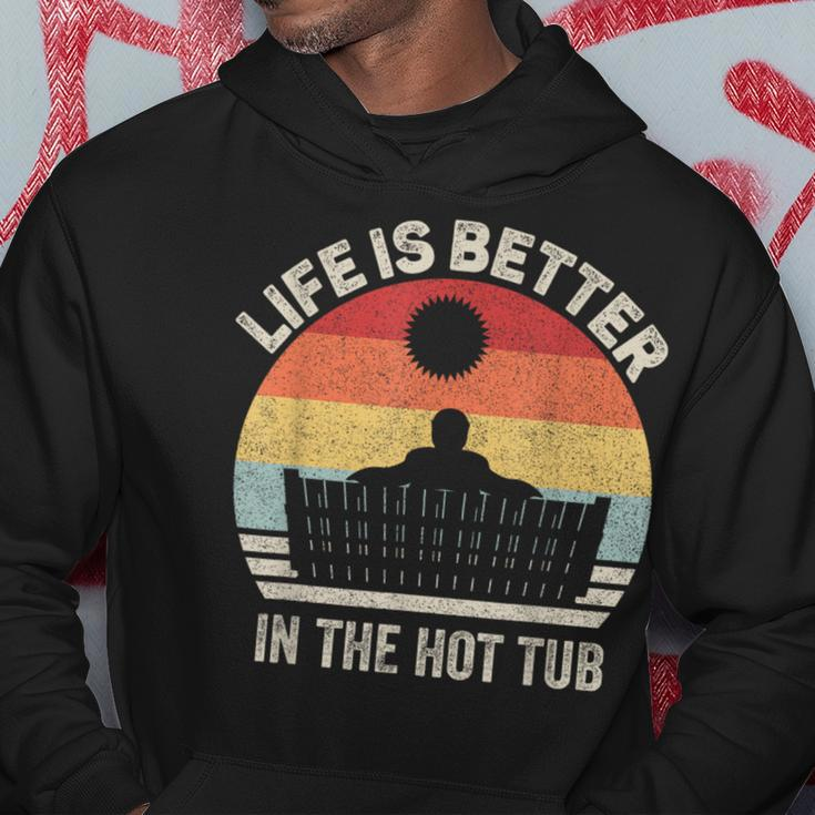 Vintage Retro Life Is Better In The Hot Tub Hoodie Unique Gifts