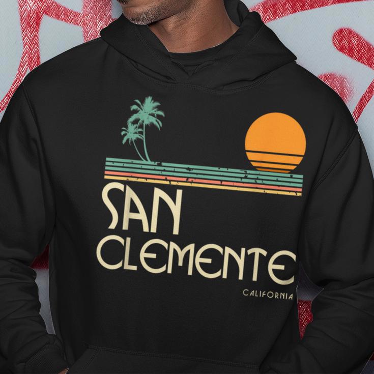 Vintage San Clemente California Sunset Palms Hoodie Unique Gifts