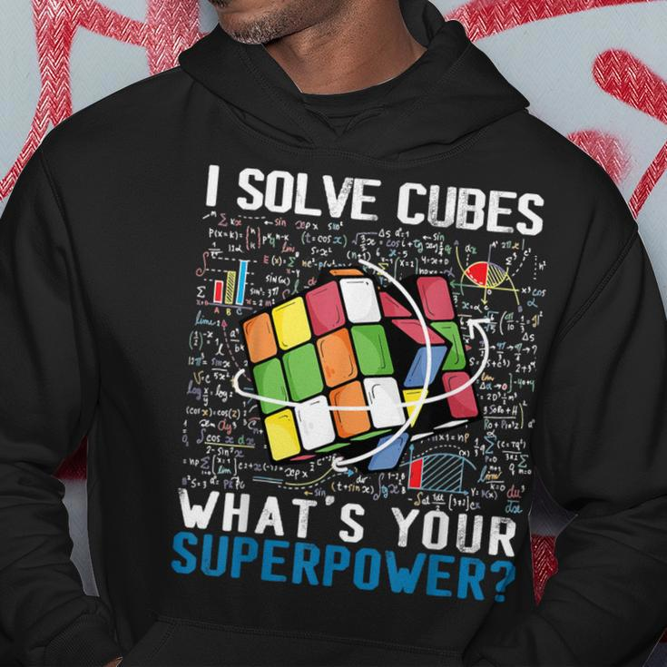 Vintage I Solve Cubes Superpower Speed Cubing Hoodie Unique Gifts