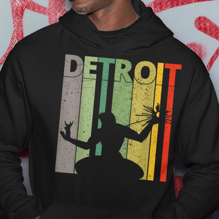 Vintage Spirit Of Detroit Retro Detroit Hoodie Unique Gifts