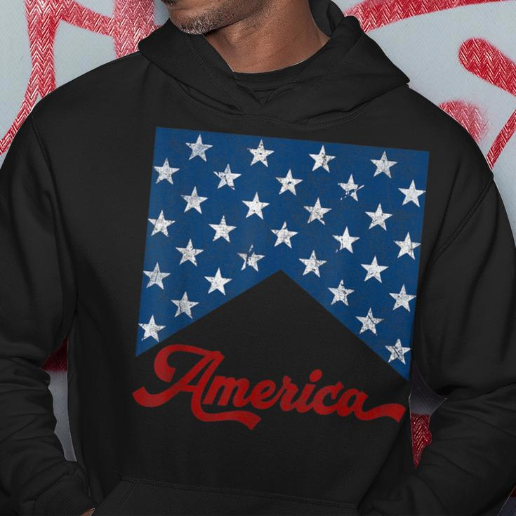 Vintage Style American Flag Independence Day 4Th Of July Hoodie Unique Gifts