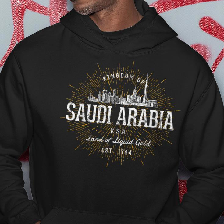 Vintage Style Retro Saudi Arabia Hoodie Unique Gifts