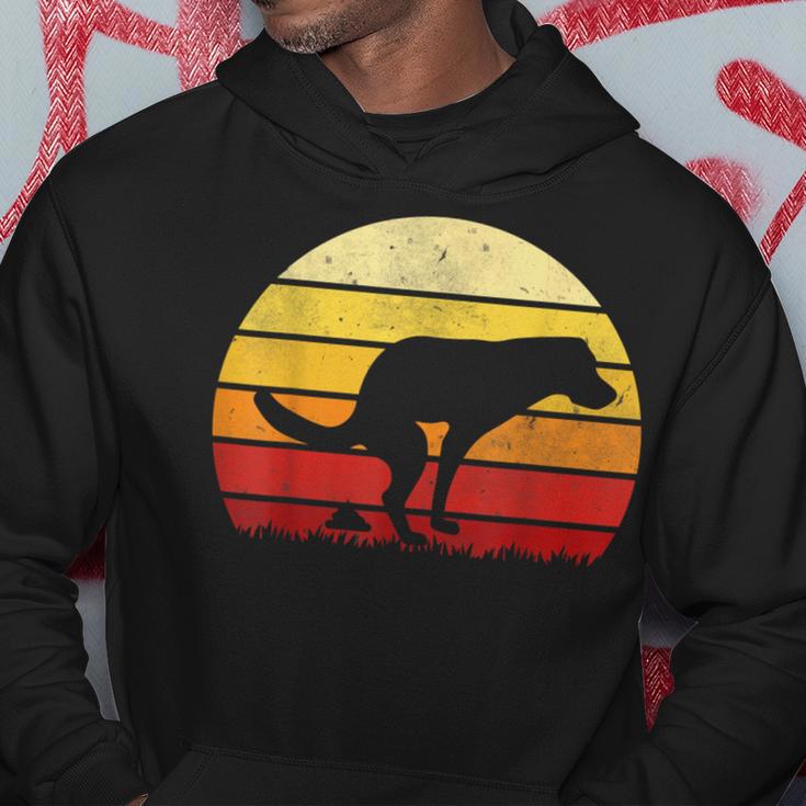 Vintage Sunset Labrador Retro Dog Pooping Old School Classic Hoodie Unique Gifts