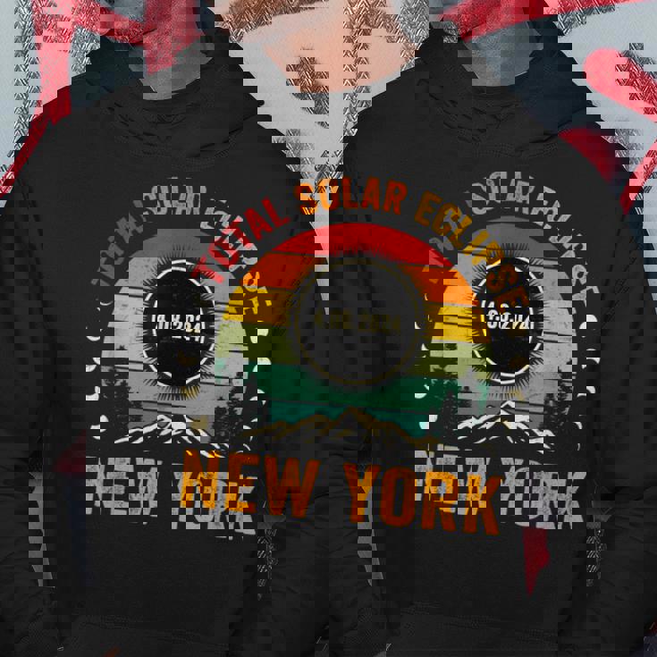 Vintage Total Solar Eclipse 2024 Totality 040824 New York Hoodie Personalized Gifts