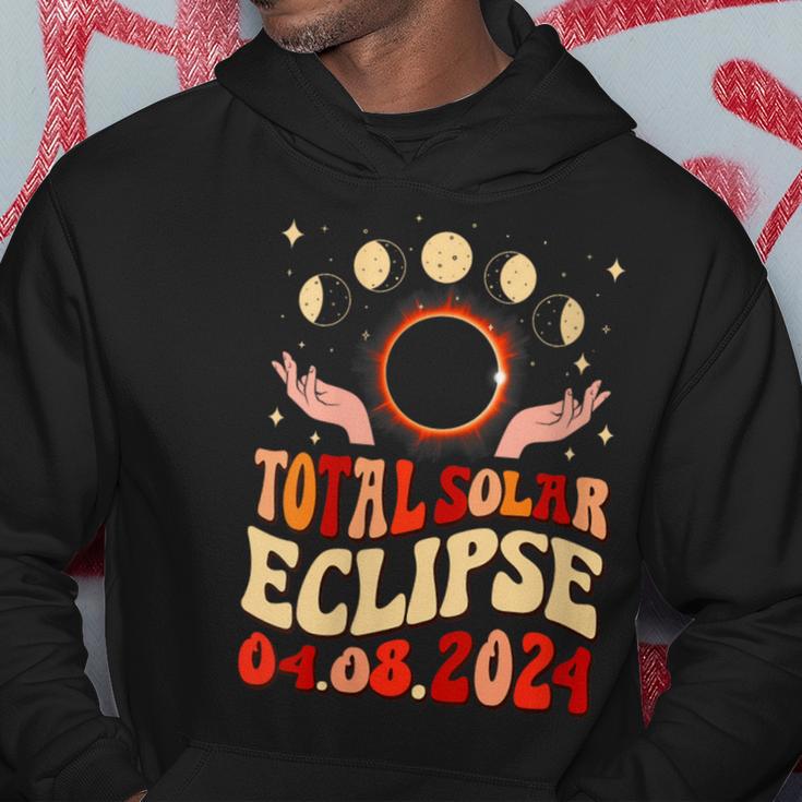 Vintage Total Solar Eclipse 2024 Usa April 8 2024 For Women Hoodie Unique Gifts