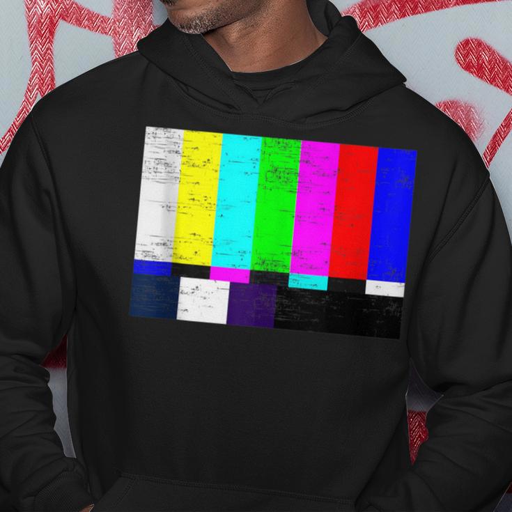 Vintage Tv Test Pattern Color Bars Graphic Presents Hoodie Unique Gifts