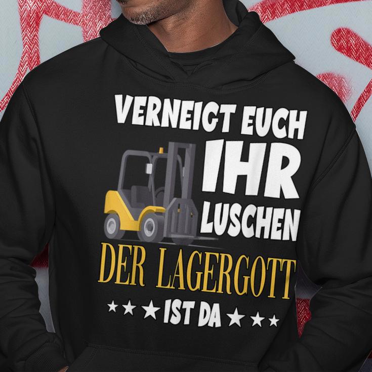 Vneigt Euch Ihr Luschen Der Lagergott Ist Da S Kapuzenpullover Lustige Geschenke