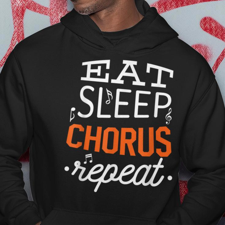 Vocals Singer Vocalist Eat Sleep Chorus Repeat Choir Hoodie Unique Gifts