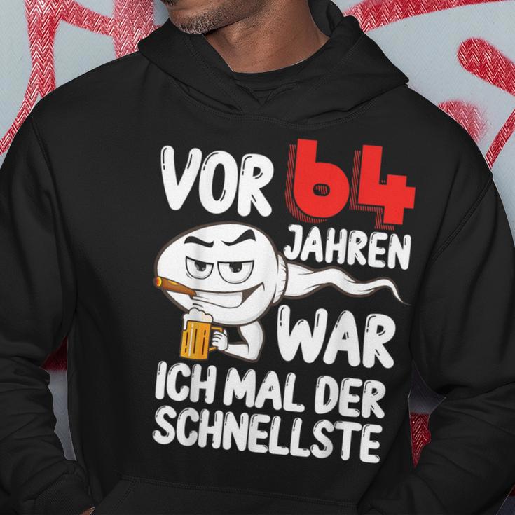 Vor 64 Jahren War Ich Mal Der Fastelste 64Th Birthday Man Hoodie Lustige Geschenke