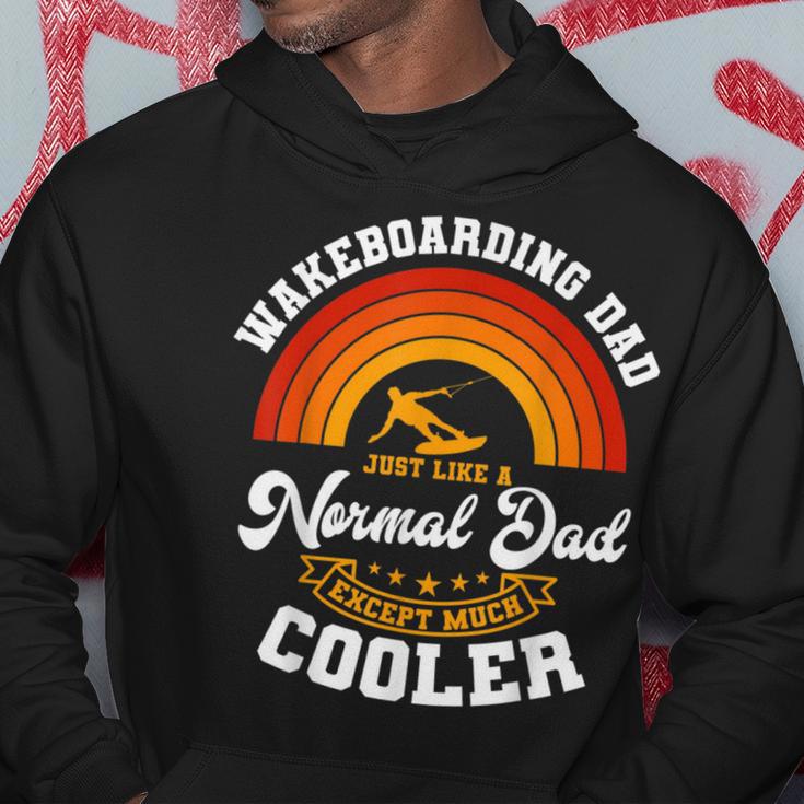 Wakeboarding Dad Retro Sunset Wakeboarder Water Sport Hoodie Unique Gifts