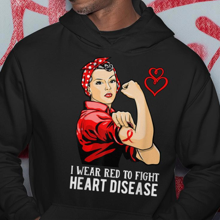 Warrior I Wear Red To Fight Heart Disease Awareness Hoodie Unique Gifts