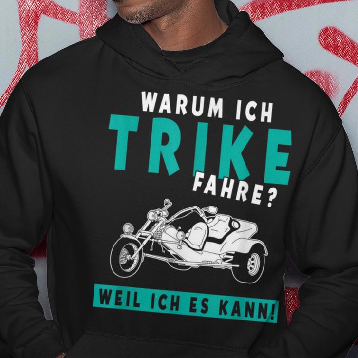 Warum Ich Trike Fahre Weil Ich Es Kann Triker Motorcycle Hoodie Lustige Geschenke