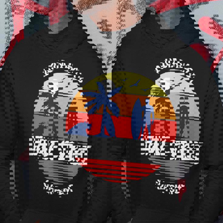 Wave Street Surf Shop Sunrise Logo Hoodie Unique Gifts