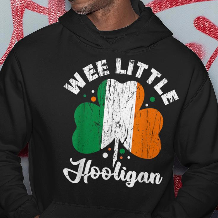 Wee Little Hooligans Irish Clovers Shamrocks Vintage Hoodie Funny Gifts