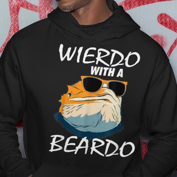 Weirdo With A Beardo Bearded Dragon Beardie Lover Hoodie Unique Gifts