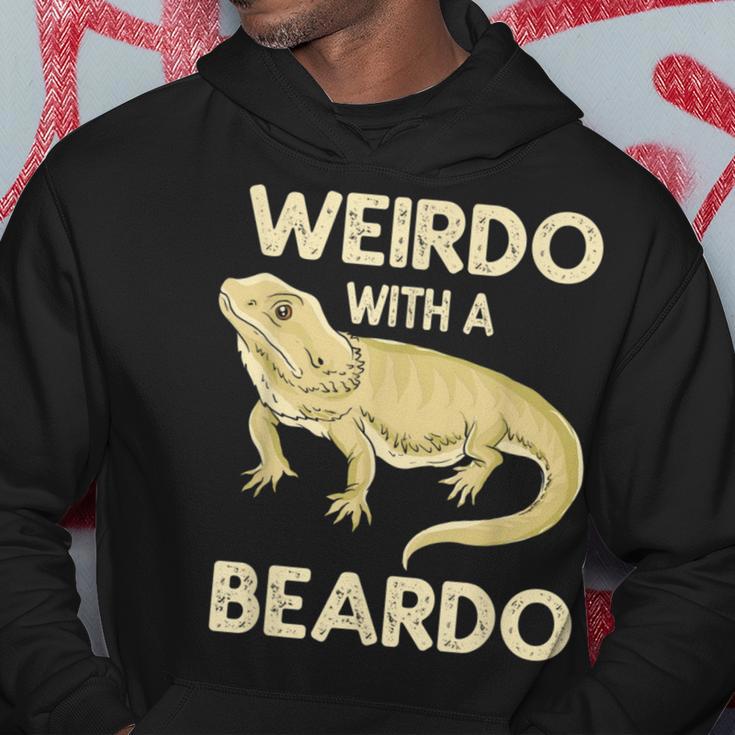 Weirdo With A Beardo Bearded Dragon Lizard Hoodie Unique Gifts