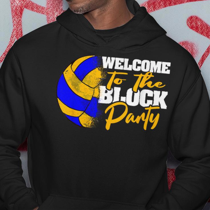 Welcome To The Block Party Volleyball Hoodie Unique Gifts