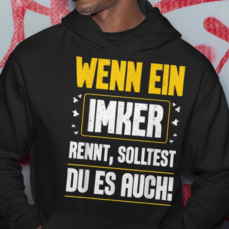 Wenn Ein Ein Imker Rennt Solltest Du Auch Bienenzüchter Hoodie Lustige Geschenke