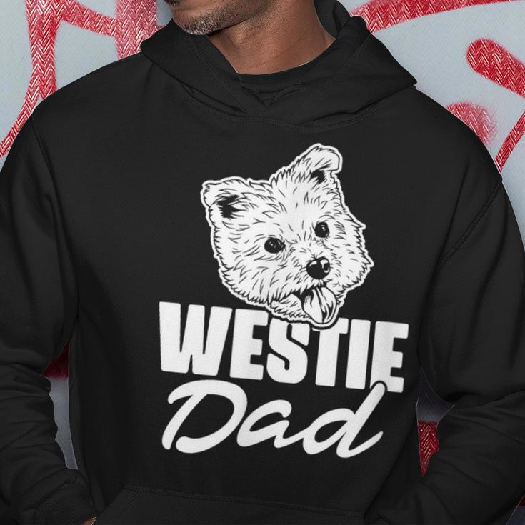 Westie Dad West Highland Terrier Father Father's Day Hoodie Unique Gifts