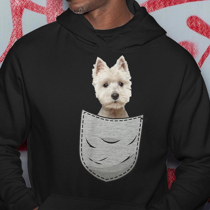 Westie Highland Terrier Pocket For Dog Owner Kapuzenpullover Lustige Geschenke